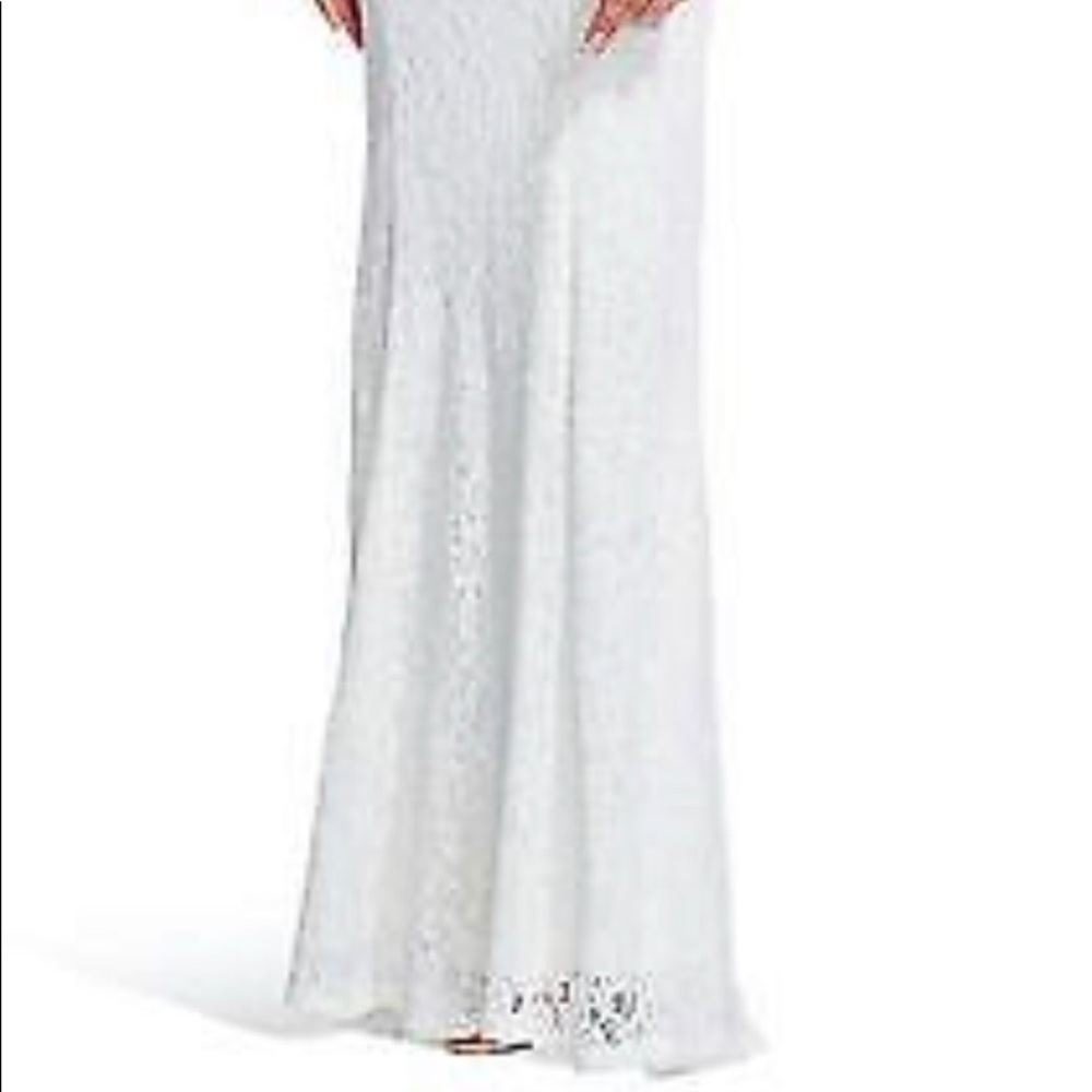 Adrianna Papell V-Neck Lace Dress - Picture 8 of 8